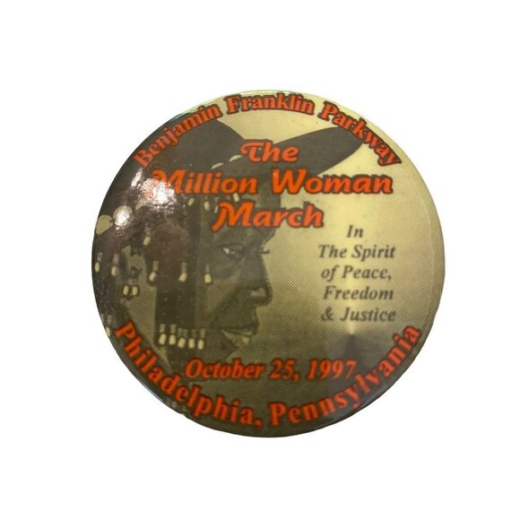 The Million Woman March October 25 1997 Philadelphia Pinback Button In the Spiri - Picture 4 of 13